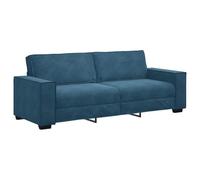vidaXL Canapé à 3 places Bleu 180 cm Velours
