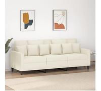 vidaXL Canapé à 3 Places, Chaise de Relaxation avec Oreillers, Siège avec Accoudoirs et Dossier, Fauteuil TV de Salon, 359321