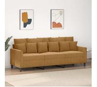 vidaXL Canapé à 3 Places Chaise de Relaxation avec Oreillers Siège avec Accoudoirs et Dossier Fauteuil TV de Salon 359320