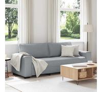 Vidaxl Canapé À 3 Places Gris Clair 180 Cm Tissu Gris