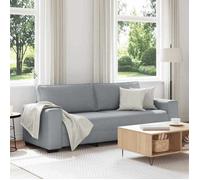 vidaXL Canapé à 3 places Tissu Gris clair 220x77x82 cm