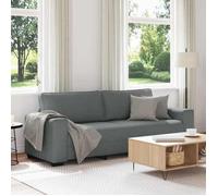 vidaXL Canapé à 3 places 180 cm – tissu gris foncé