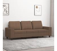 vidaXL Canapé à 3 places Marron 180 cm Tissu