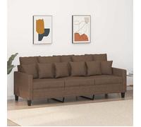 vidaXL Canapé à 3 Places, Siège avec Accoudoirs et Dossier, Canapé Rembourré avec Oreillers, Meuble de Salon Salle de 359278