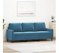 vidaXL Canapé à 3 Places, Siège avec Accoudoirs, Fauteuil avec Dossier, Meuble de Salon Salle de Séjour Maison, Moderne, 359218