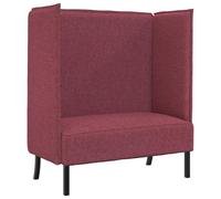 Vidaxl Canapé À Dossier Haut Rouge Vin 109x56x121 Cm Tissu Rouge