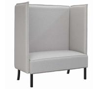 vidaXL Canapé à Haut Dossier Gris Nuage 109 x 56 x 121 cm Tissu, Canapé Moderne avec Un Dossier Haut, Meuble idéal pour Bureau, bibliothèque ou Salon, Durable et Compact.