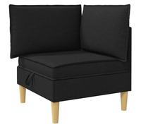 vidaXL Canapé avec rangement en tissu, pouf pour salon, design rectangulaire moderne, espace spacieux, utilité polyvalente pour le confort et l'ordre