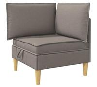 vidaXL Canapé avec rangement en tissu, pouf pour salon, design rectangulaire moderne, espace spacieux, utilité polyvalente pour le confort et l'ordre