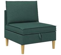 vidaXL Canapé avec rangement en tissu, pouf pour salon, design rectangulaire moderne, espace spacieux, utilité polyvalente pour le confort et l'ordre