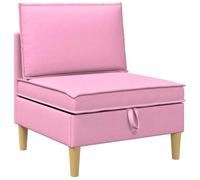 vidaXL Canapé avec rangement en tissu, pouf pour salon, design rectangulaire moderne, espace spacieux, utilité polyvalente pour le confort et l'ordre