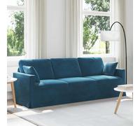 vidaXL Canapé Bleu 228 x 78 x 80 cm Velours