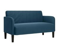 vidaXL Canapé causeuse velours bleu 109 cm