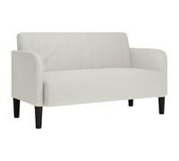 vidaXL Canapé causeuse 2 places 109 cm Velours crème