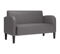 vidaXL Canapé causeuse 2 places 110 cm Similicuir Gris