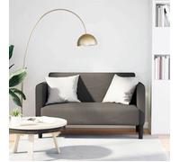 vidaXL Canapé Causeuse Gris Clair 109 cm Tissu Velours côtelé, Causeuse, canapé, canapé rembourré, canapé 2 Places, Couche, siège de Salon