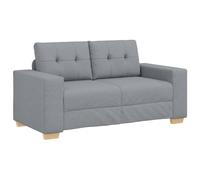 Vidaxl Canapé Causeuse Gris Clair 120 Cm Tissu