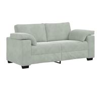 vidaXL Canapé causeuse 140 cm Velours gris clair