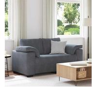 vidaXL Canapé 2 places Causeuse Velours Gris foncé 160x77x82 cm