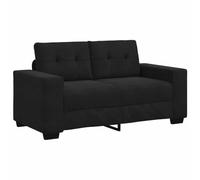vidaXL Canapé Causeuse Noir 160x77x82 cm Velours, canapé Deux Places, Divan, siège de Salon, canapé, canapé rembourré, canapé 2 Places, canapé en Velours