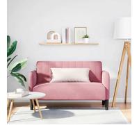 vidaXL Canapé causeuse rose 109 cm velours, canapé deux places, divan, sièges de salon, canapé, canapé rembourré, canapé 2 4100590