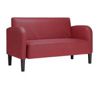 vidaXL Canapé Causeuse Rouge Bordeaux 110 cm Similicuir