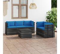 Vidaxl Canapé Central De Jardin Blanc 120x80 Cm Bois De Pin Massif