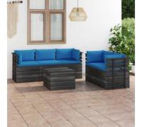 Vidaxl Canapé Central De Jardin Blanc 120x80 Cm Bois De Pin Massif