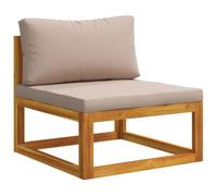 vidaXL Canapé central modulaire avec coussins 100 % polyester acacia solide