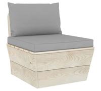 Tuinmiddenbank met kussens pallet geÃ¯mpregneerd vurenhout3063361