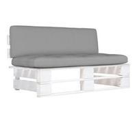 Tuinmiddenbank pallet geÃ¯mpregneerd grenenhout wit3066495