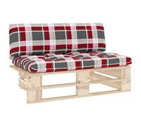 Vidaxl Canap¿¿ Central Palette De Jardin Bois De Pin Impr¿¿Gn¿¿