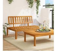 Canapé central palette de jardin bois massif d acacia