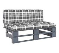 Canapé central palette de jardin Gris Bois de pin imprégné3066494