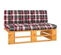 Vidaxl Canap¿¿ Central Palette De Jardin Marron Miel Bois Pin Impr¿¿Gn¿¿ Marron