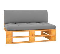 Vidaxl Canap¿¿ Central Palette De Jardin Marron Miel Bois Pin Impr¿¿Gn¿¿ Marron