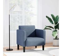 Vidaxl Canapé-Chaise Accoudoirs Bleu 54 Cm Tissu Velours Côtelé