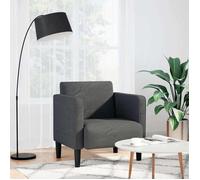 vidaXL Canapé-chaise accoudoirs gris foncé 54 cm tissu velours côtelé, canapé simple, canapé confort, fauteuil TV, canapé, 4100516