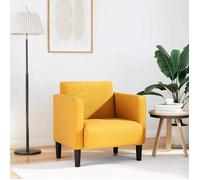 vidaXL Canapé-chaise accoudoirs jaune foncé 54 cm tissu velours côtelé, canapé simple, canapé confort, fauteuil TV, canapé, 4100521