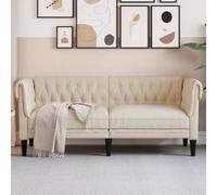 Vidaxl Canapé Chesterfield 2 Places Lin