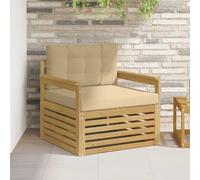 vidaXL Canapé d¿extérieur Polyester Blanc