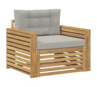 vidaXL Canapé d’extérieur Polyester Blanc, Mobilier de Jardin, canapé Moderne, Set sectionnel, détente en Patio, Confort sur la terrasse