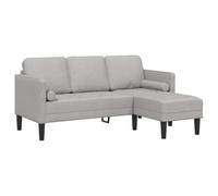Canapé d angle 3 places Gris Nuage 160 cm Tissu