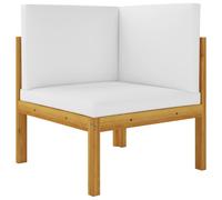 Vidaxl Canapé D'angle De Jardin Avec Coussins Bois D'acacia Massif
