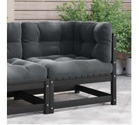 vidaXL Canapé d'angle de jardin 805719 - Bois de pin massif, coussins anthracite