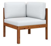 vidaXL Canapé d'angle de Jardin avec Coussins en Bois d'acacia et Corde