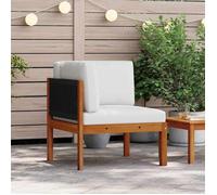 vidaXL Canapé d'angle de jardin avec coussins en bois d'acacia et corde 312428