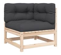 Vidaxl Canapé D'angle De Jardin Avec Coussins Et Repose-Pieds
