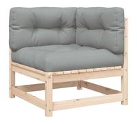 Vidaxl Canapé D'angle De Jardin Avec Coussins Bois De Pin Solide