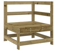 vidaXL Canapé d'Angle de Jardin, Siège avec Dossier, Meuble de Terrasse Patio Arrière-cour Balcon Extérieur, Marron Bois de 825477